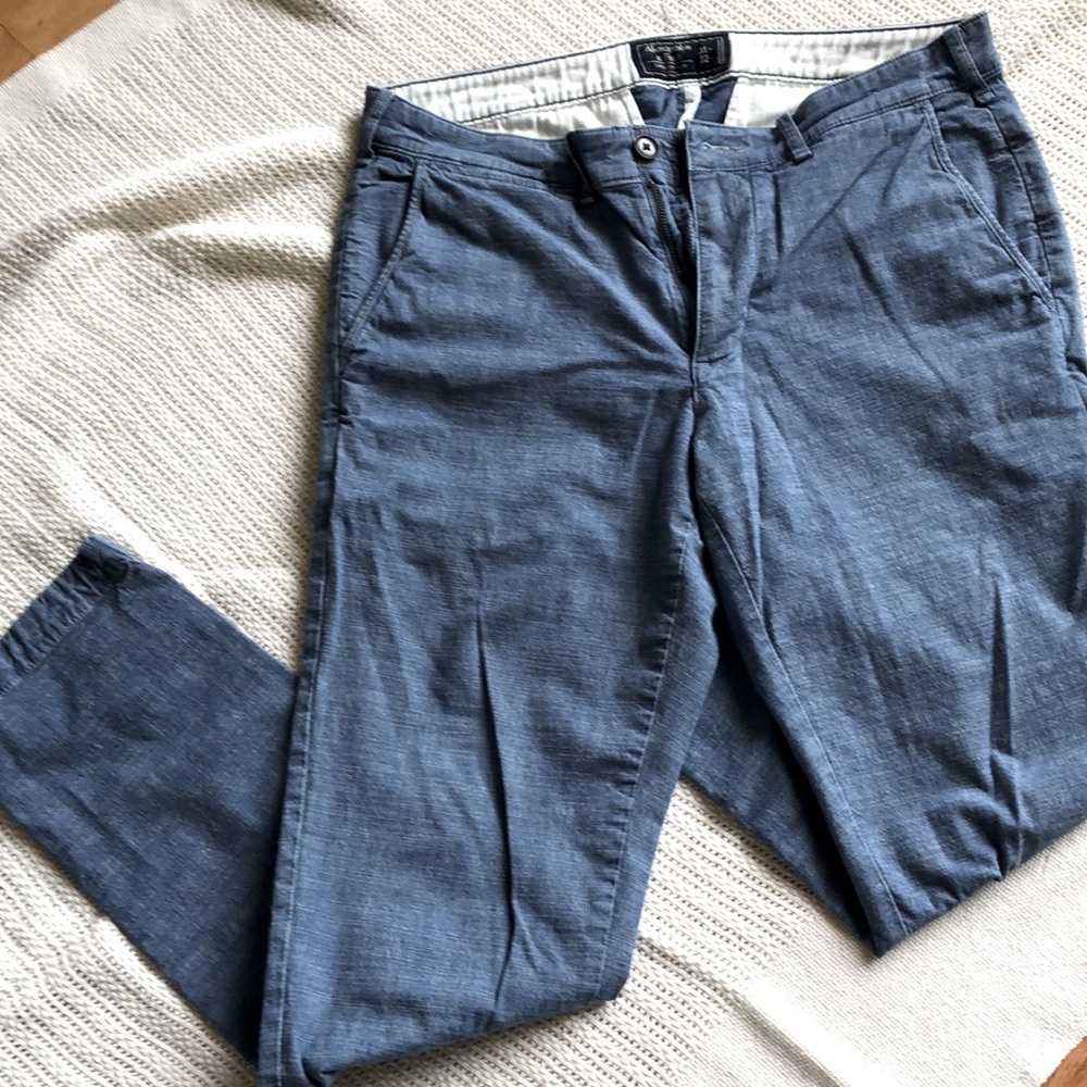 A&F Men’s Langdon Slim stretch cotton pants 31/32